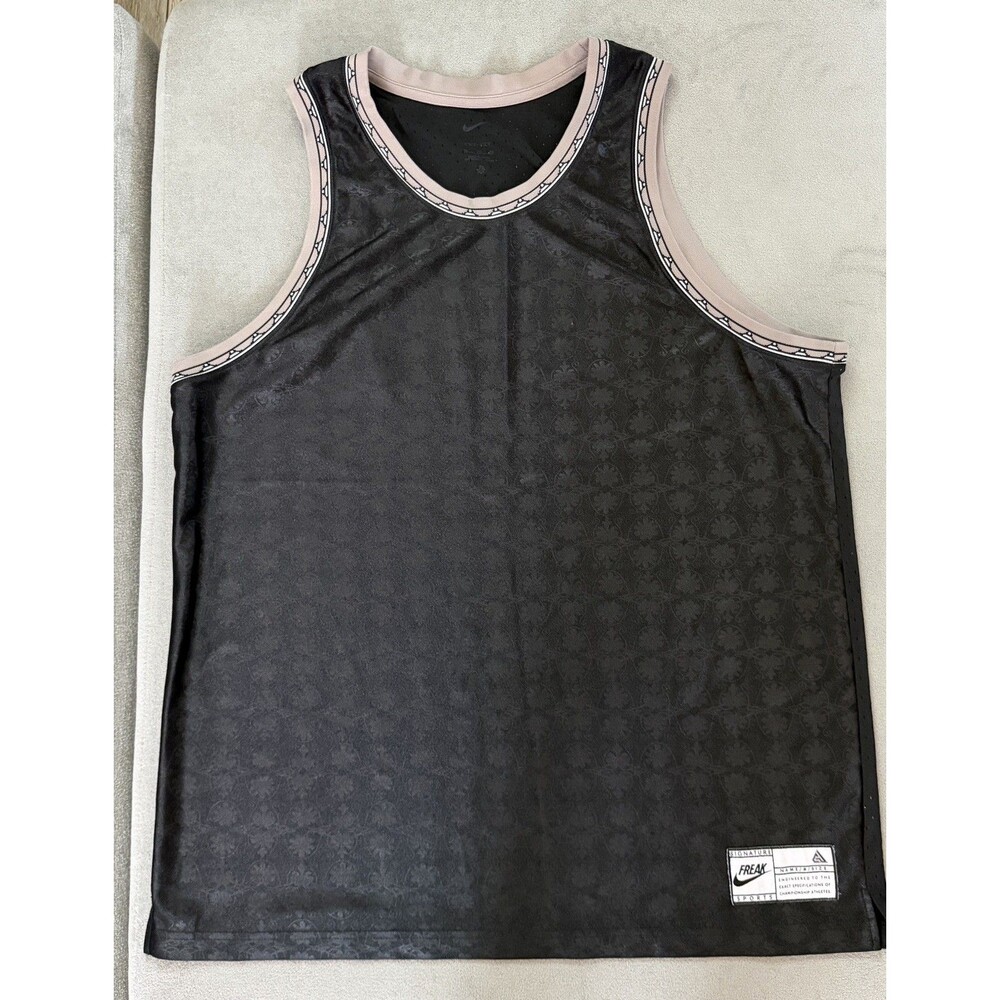 Nike Dri-FIT Jersey Giannis Freak Signature Black Men's Basketball Sz XL
